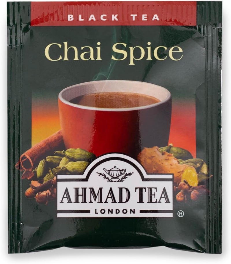 Ahmad Tea شاي أحمد تي سبايس الأسود، 20 كيس شاي فويل (عبوة من 6) - Image 4